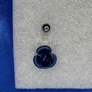 Blue Rose Belly Ring
